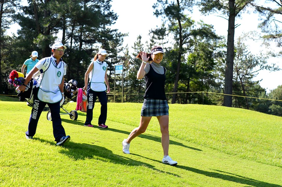 サントリーレディスオープンゴルフトーナメント　2日目　姜秀衍　＜Photo：Masterpress/Getty Images＞