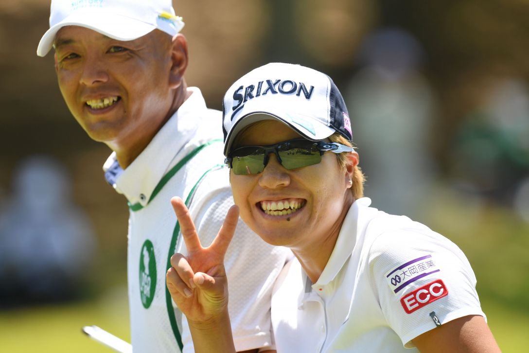 上サントリーレディスオープンゴルフトーナメント　2日目　岡山絵里　＜Photo：Atsushi Tomura/Getty Images＞