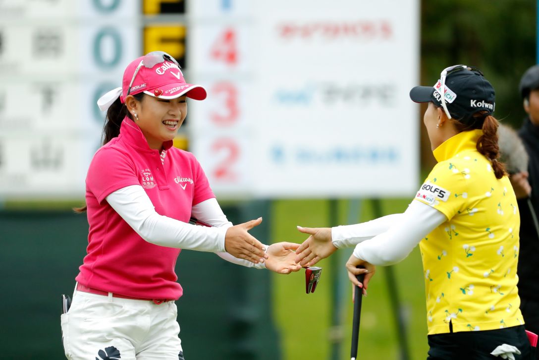 Skyレディース ABC杯　最終日　河本結　イナリ　＜Photo：Ken Ishii/Getty Images＞