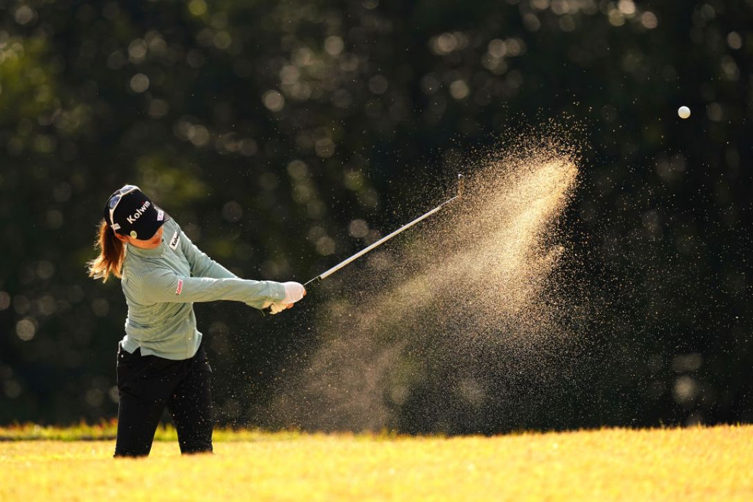 フンドーキンレディース　第2日　川満陽香理　＜Photo：Ken Ishii/Getty Images＞