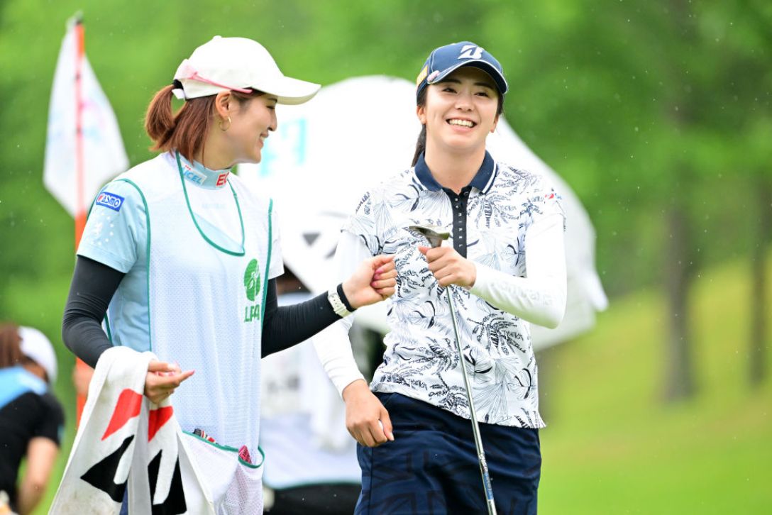宮里藍 サントリーレディスオープンゴルフトーナメント　第3日　堀琴音　＜Photo：Atsushi Tomura/Getty Images＞