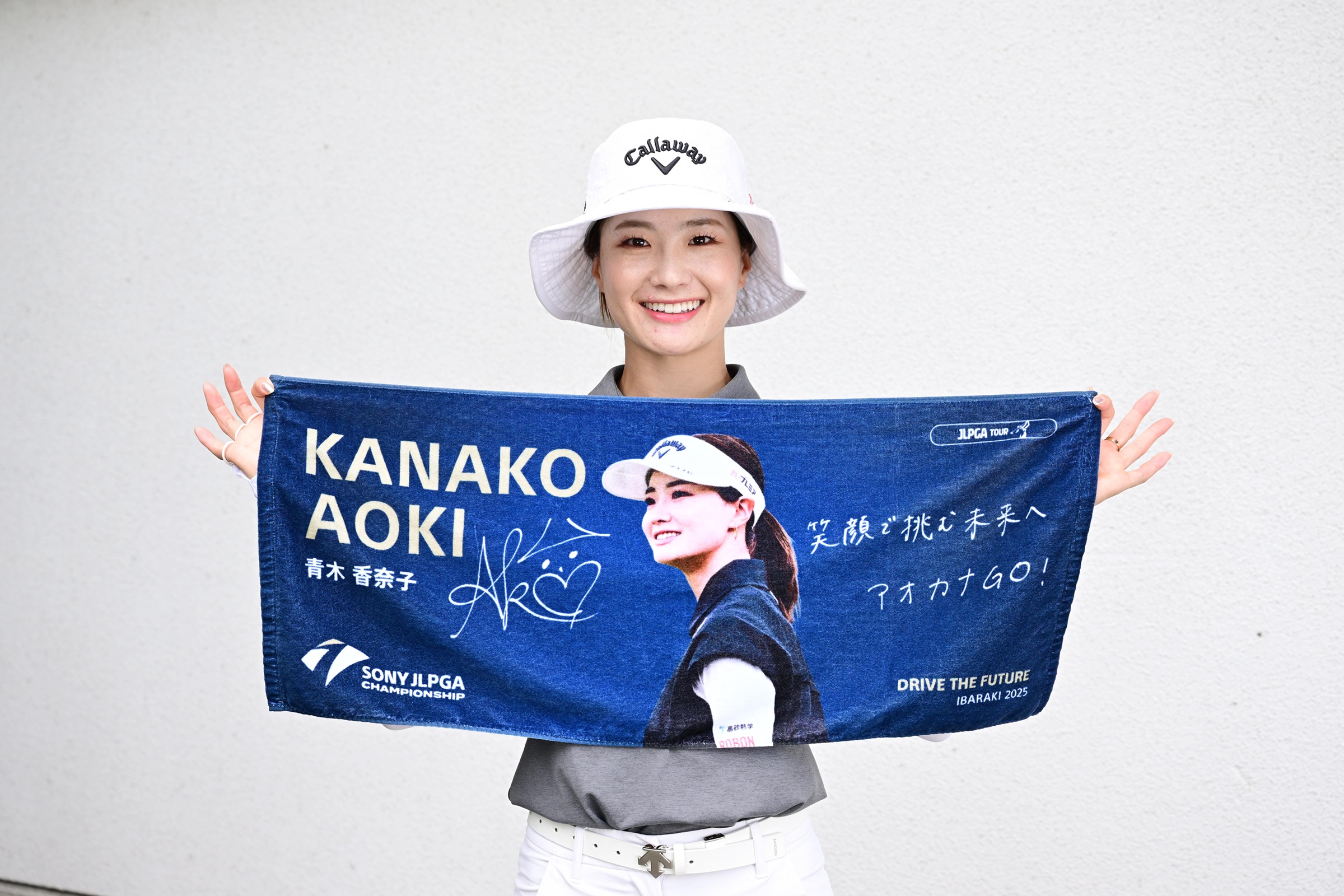 ソニー日本女子プロゴルフ選手権大会 選手メッセージタオル［原英莉花選手］A③ グッズ】「ソニー 日本女子プロゴルフ選手権大会 選手メッセージ